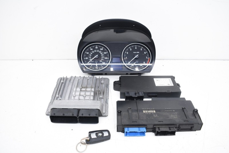 2008 BMW E93 328i RWD 3.0L N51 ECM DME CAS3 IGNITION BODY MODULE SET OEM KW81