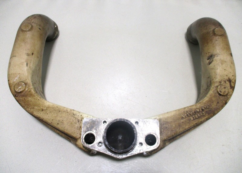 826443 Volvo Penta AQ225 Stern Drive GM Chevy 5.0 5.7 V8 Exhaust Y Pipe