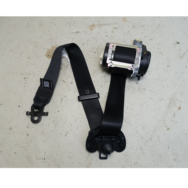 Damaged 11-16 BMW F10 5-Series Sedan Left Front Drivers Upper Seat Belt Black OE