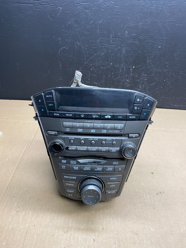 2007 to 2009 Acura Mdx Radio Stereo 6 CD Player Climate Control Pan OE ab9198 DG