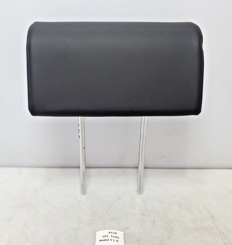 ✅ 2020-2023 OEM Tesla Model Y Rear Seat Center Middle Headrest Leather Black 28k