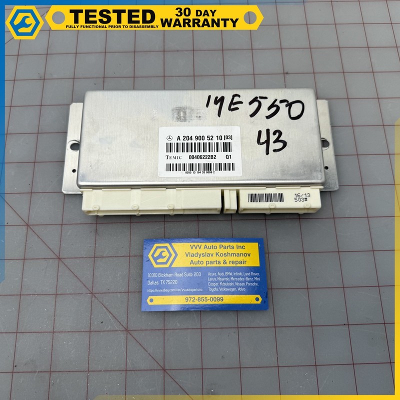 08-17 Mercedes W204 W212 R172 AIR SUSPENSION CONTROL MODULE OEM A2049005210