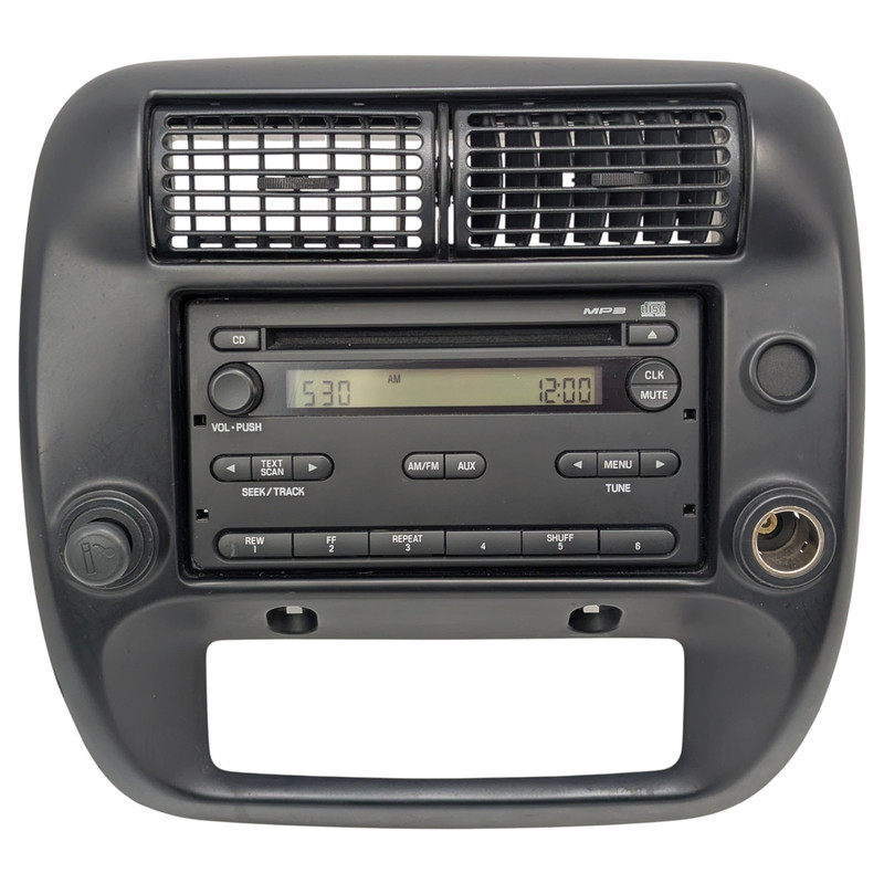 2007-2011 Ford Ranger Center Dash Radio Bezel W/Radio 2wd Black 7L5T-18C869-AC