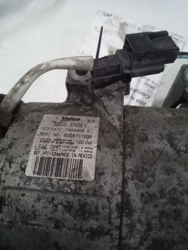 2018 Nissan Altima A/C Compressor OEM 2.5L Black 89k Miles NJ25-19212-474642