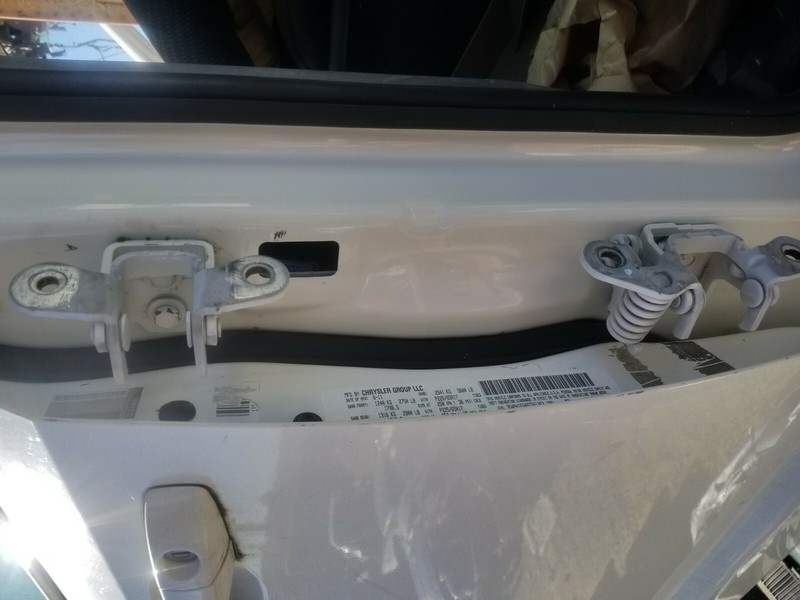2007 JEEP COMPASS DRIVER REAR DOOR HINGES PAIR SET OF 2