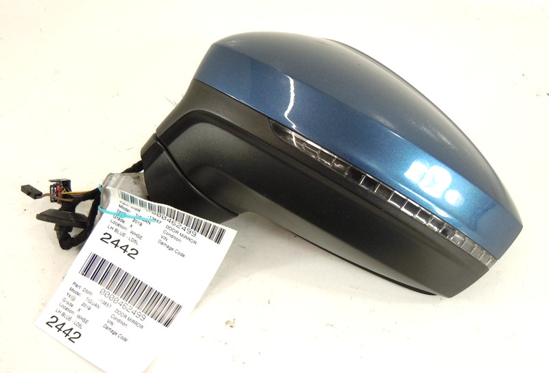 18 19 Volkswagen Tiguan Power Door Mirror Driver Left W/ Blind Spot Alert OEM