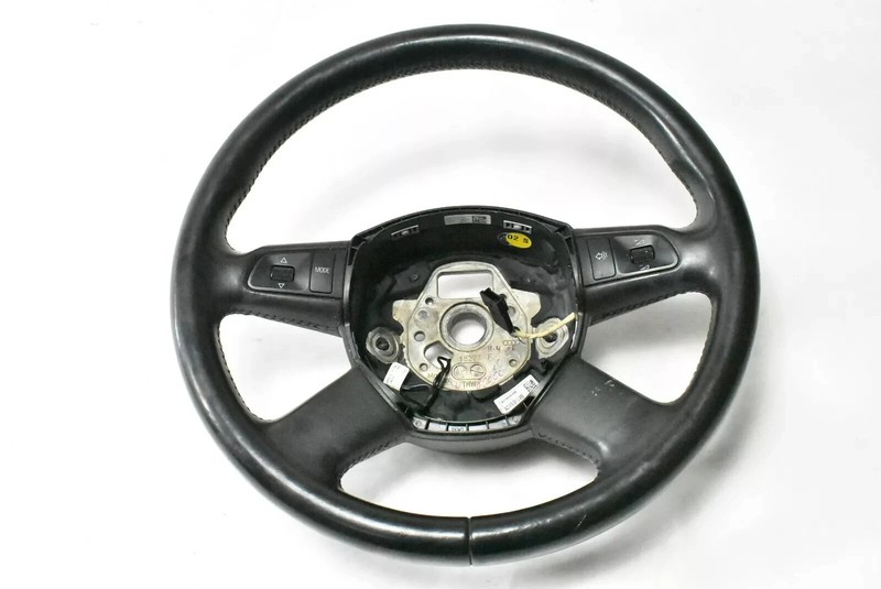 11-15 Audi Q7 4 Spoke Heated Steering Wheel Leather Black 4L0419091 OEM