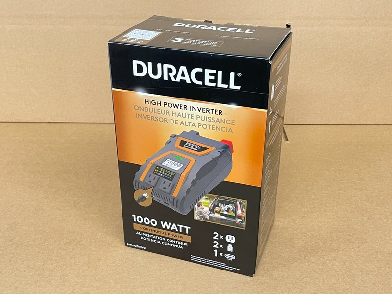 ⭐DURACELL HIGH POWER INVERTER 1000 WATT 1000W CONTINUOUS POWER DR1000INVC OEM