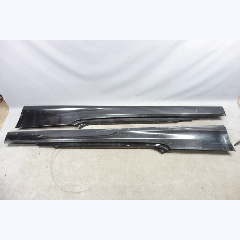 Damaged 2010-2013 BMW E92 E93 3-Series 2door Side Skirt Panel Pair Black 2 OEM
