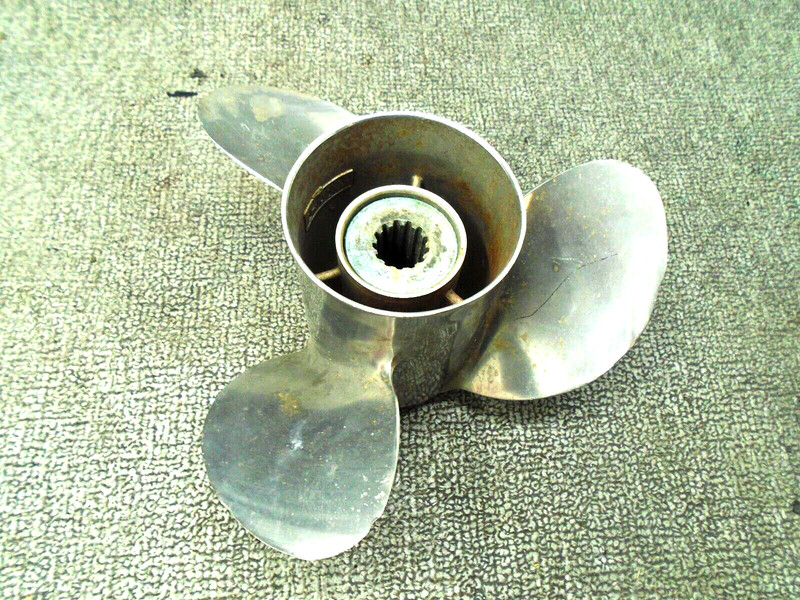POWERTECH STAINLESS PROPELLER REB3R12PYS50 Right Hand Rot 10 1/4 x 12P Yamaha