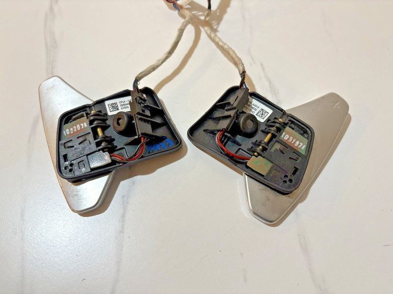 14-18 LAND RANGE ROVERSPORT STEERING WHEEL SHIFT PALLET CONTROL SET OF 2 OEM