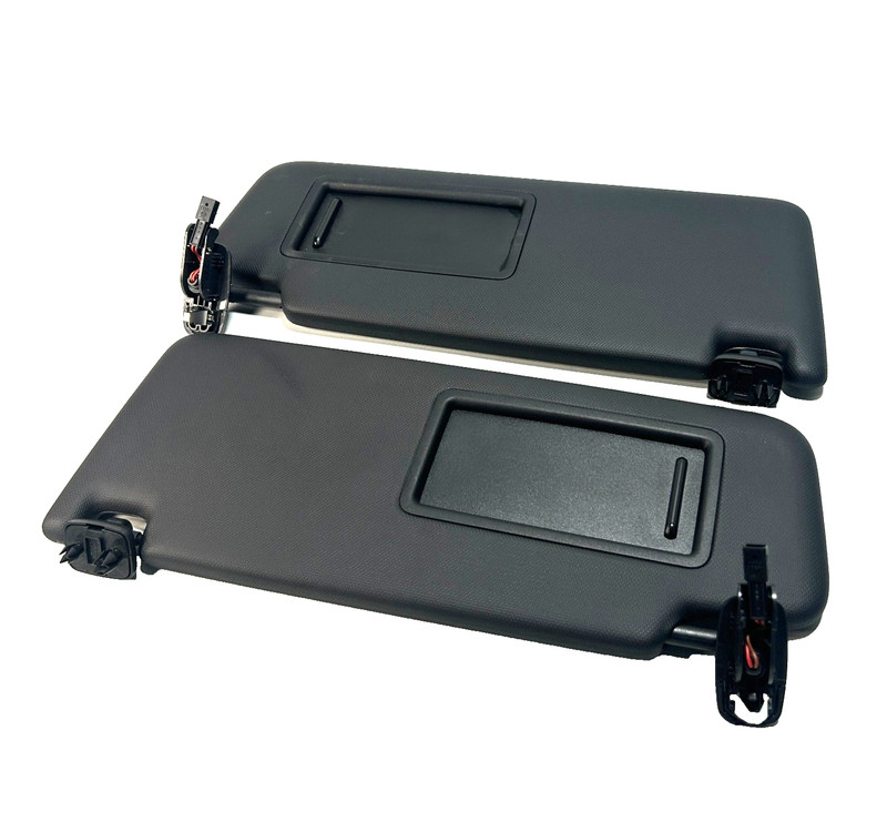 📌 2017-2025 AUDI S4 A4 A5 FRONT RIGHT & LEFT UPPER SUN VISOR W/ MIRROR SET OEM