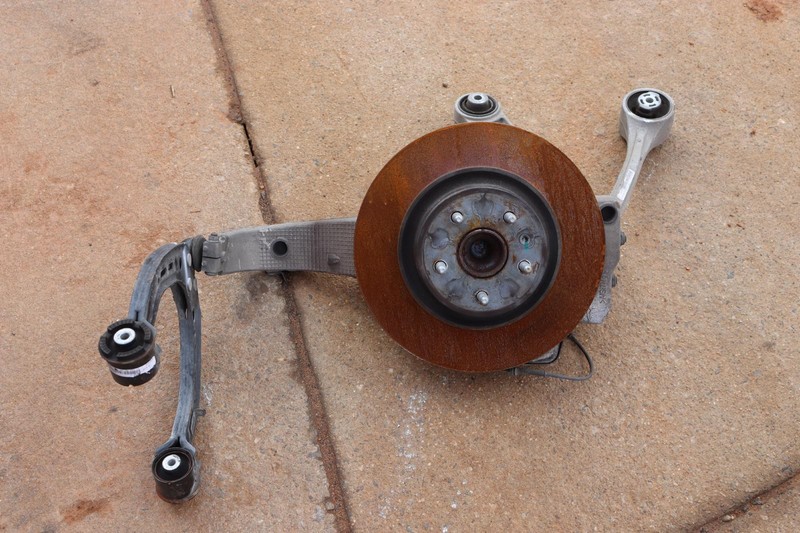 2012-2020 TESLA MODEL S RWD FRONT LEFT SPINDLE KNUCKLE HUB CONTROL ARMS OEM