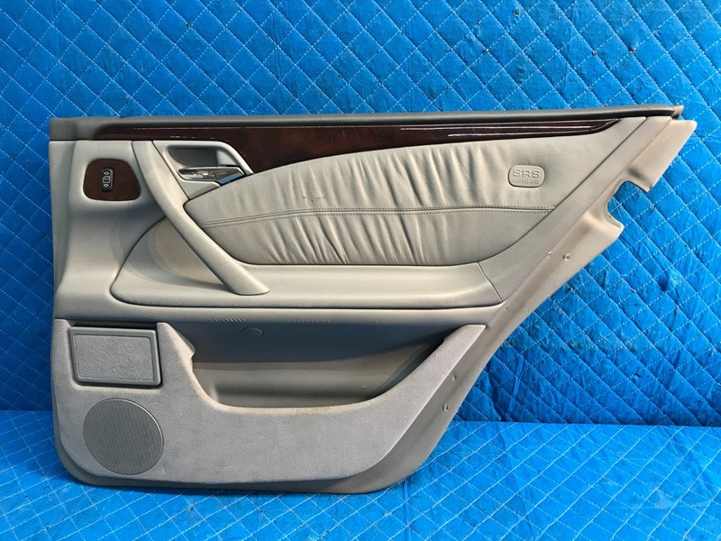 98-03 Mercedes W210 E320 Wagon Rear Right Passenger Interior Door Panel Gray OEM