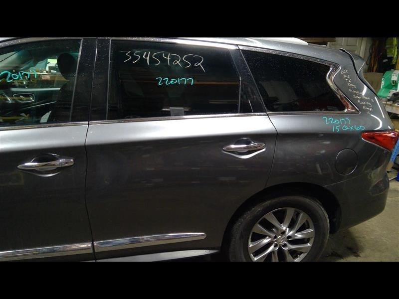 Driver Rear Side Door Electric Gray KAD Fits 14-15 INFINITI QX60 863878