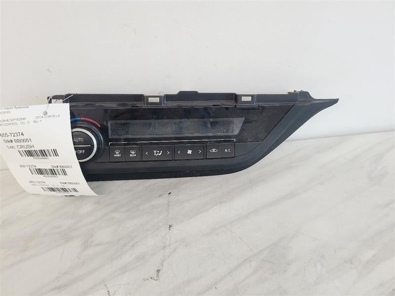 Temperature Control Automatic Temperature Control Fits 14-16 COROLLA 548983