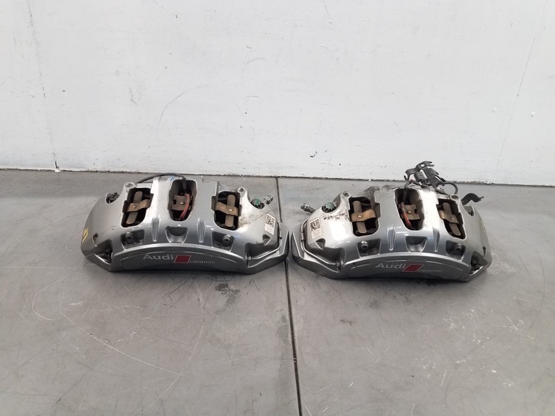 2018 Audi RS5 Quattro F5 Brembo Front Ceramic Brake Caliper Pair #4168 E3
