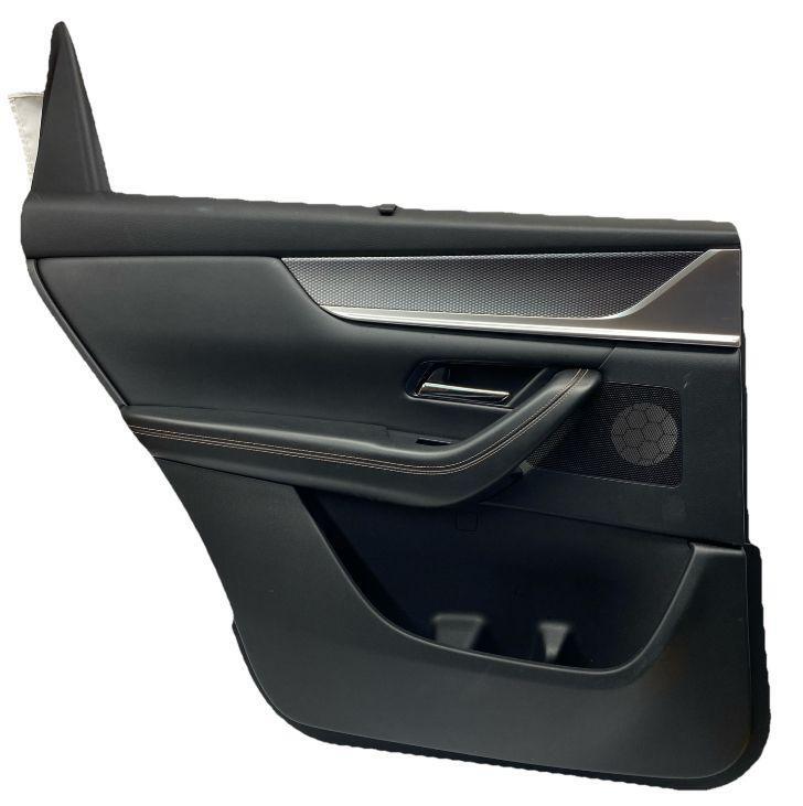 Mazda CX-90 door panel trim 24 rear left side black leather sunshade KDNP68550C