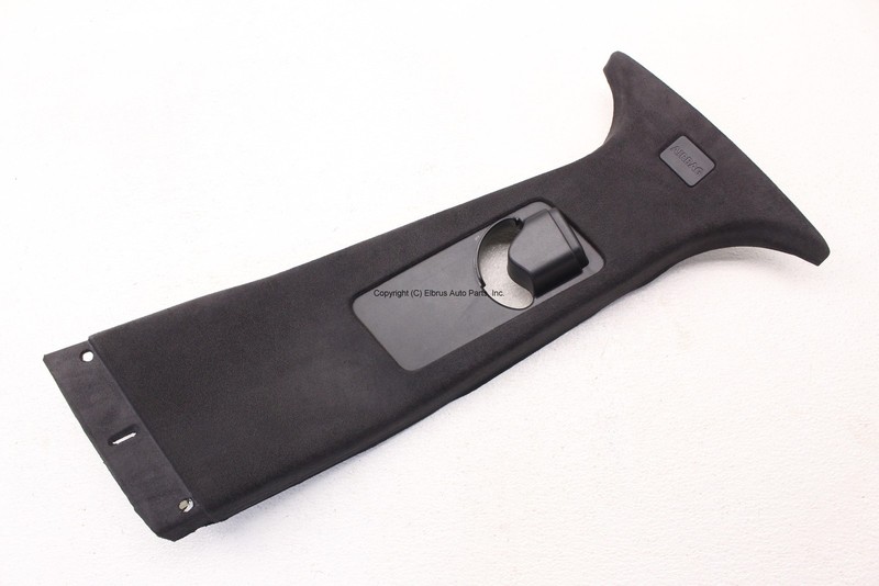 JAGUAR XFR 10-15 PASSENGER UPPER CENTER DOOR PILLAR TRIM ALSTON SUEDE EBONY OEM
