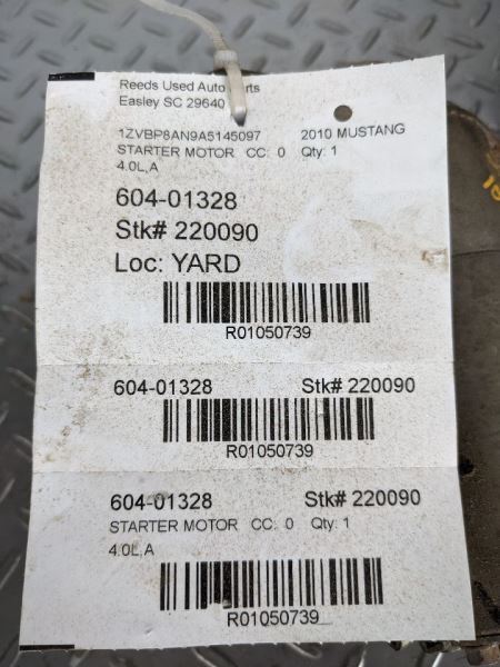Starter Motor Fits 04-10 MAZDA B-4000 1050739
