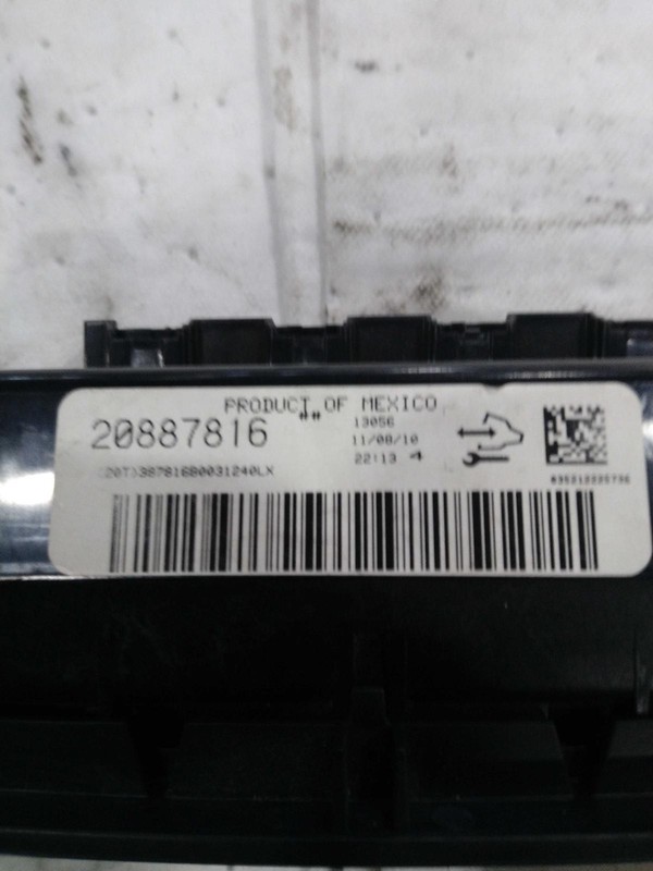 2011 Chevrolet Silverado 1500 A/C Selector Switch OEM Grey 175K Miles