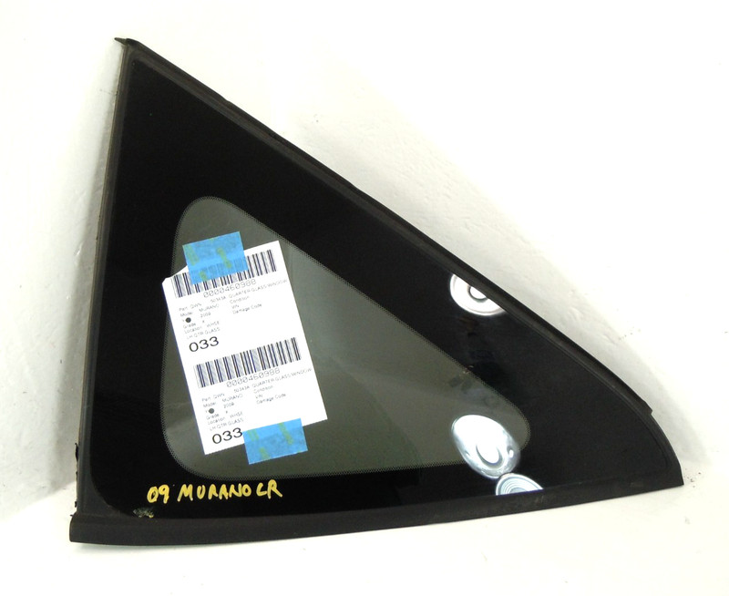 2009-2014 Nissan Murano Rear Quarter Window Glass Driver Left OEM 4 Door