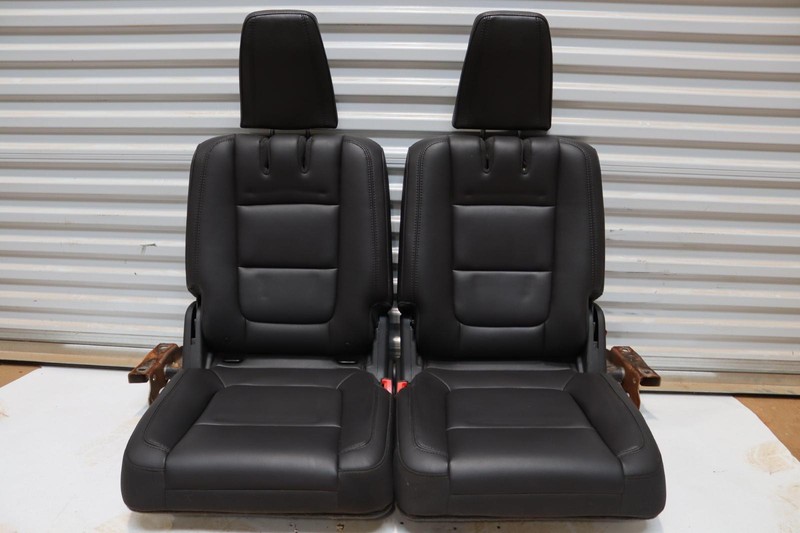 2011-2019 FORD EXPLORER REAR 3RD THIRD ROW SEAT COMPLETE LEATHER OEM