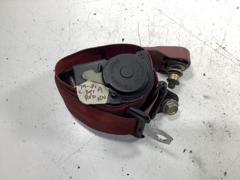 79-81 Honda Accord Left Front Seat Belt Assembly Red 77620-689-676 OEM