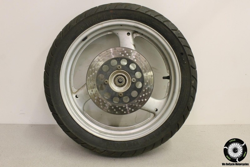 2001 Suzuki GS500 REAR WHEEL BACK RIM W TIRE BRAKE ROTOR DISC GS 500 01