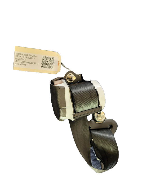 Used Oem Mazda 3rd Row Left Driver Rear Seat Belt Retractor for 2016-2023 CX-9