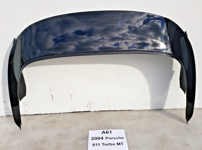 ✅ 2004-2005 OEM Porsche 911 Turbo 996 Convertible Top Lid Cover Black88k