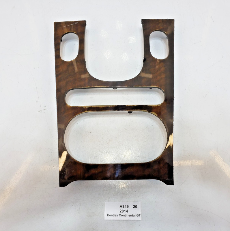 ✅ 12-18 OEM Bentley Continental GT Center Console Shifter Cup Holder Trim Wood*