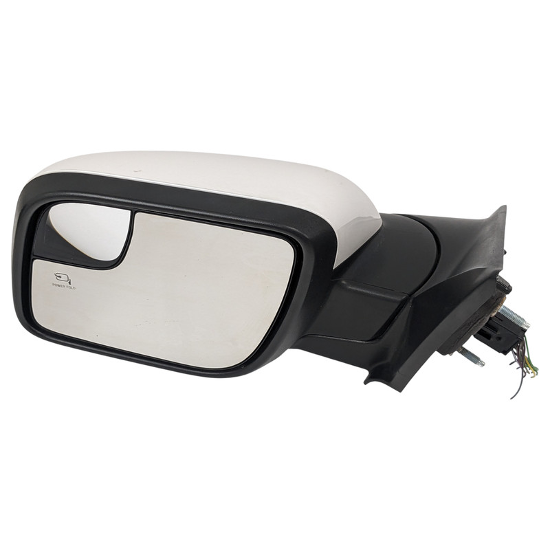 16-19 Ford Explorer Power Fold Side View Mirror Blind Spot Driver Left White OEM