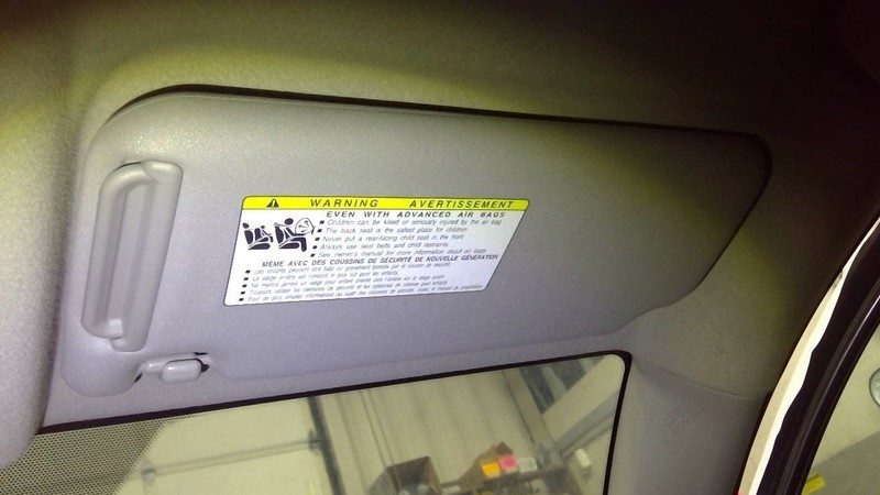Passenger Sun Visor Illuminated Electric EV Fits 10-14 RAV4 1714304
