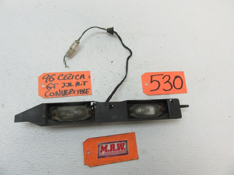 FITS CELICA CONVERTIBLE COUPE REAR LICENSE PLATE LIGHT BACK FINISH PANEL WIRE
