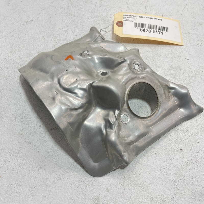 2016-2020 INFINITI Q50 3.0L TURBOCHARGER TURBO LEFT UPPER HEAT SHIELD COVER OEM