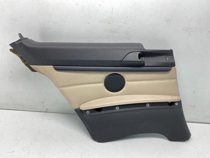 BMW E92 E93 328 335 Rear Left Driver Interior Door Panel Card Leather Oyster OEM