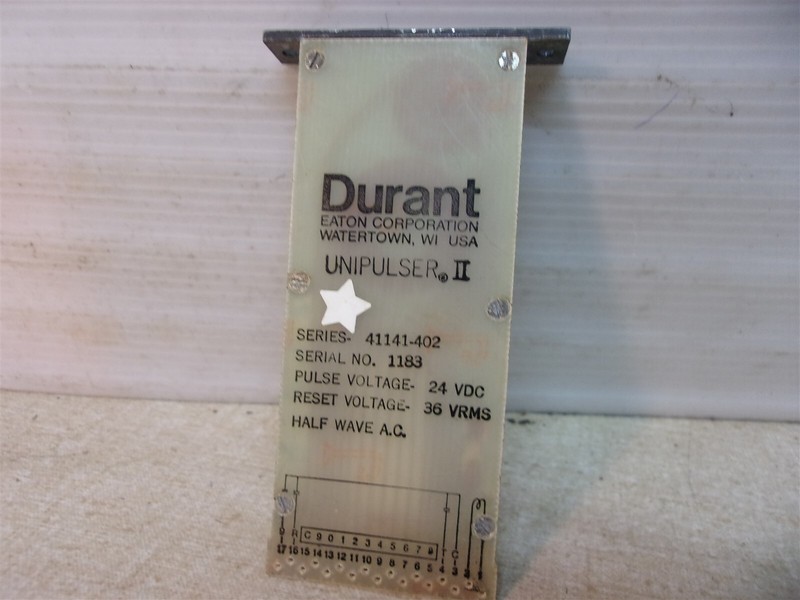 Durant Unipulser II Series 41141-402 *FREE SHIPPING*