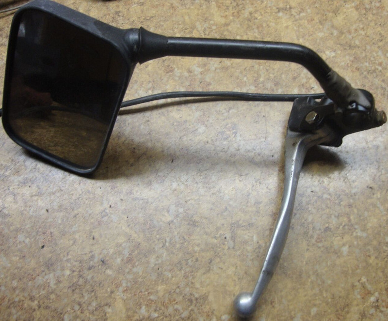 1981 Kawasaki KZ750 KZ 750 H KZ750H Left Hand Clutch Lever Mirror Mount Stem 81