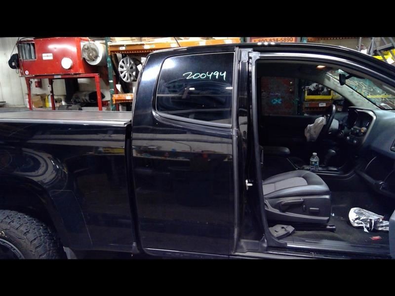 Passenger Rear Side Door Extended Cab Fixed Window Black Fits 15-18 CANYON