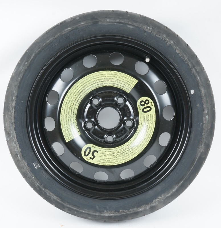 2007 - 2016 VOLKSWAGEN EOS SPARE TIRE T125/70R16 OEM