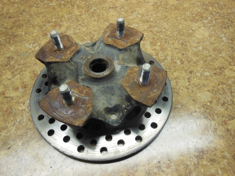 2009 Suzuki King Quad Kingquad 500 AXI ATV Front Disk Brake Rotor Wheel Hub 4X4