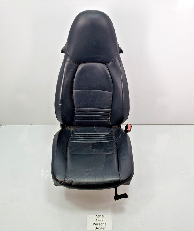 ✅ 99-04 OEM Porsche Boxster 986 Front Right Passenger Seat Leather Black 48k