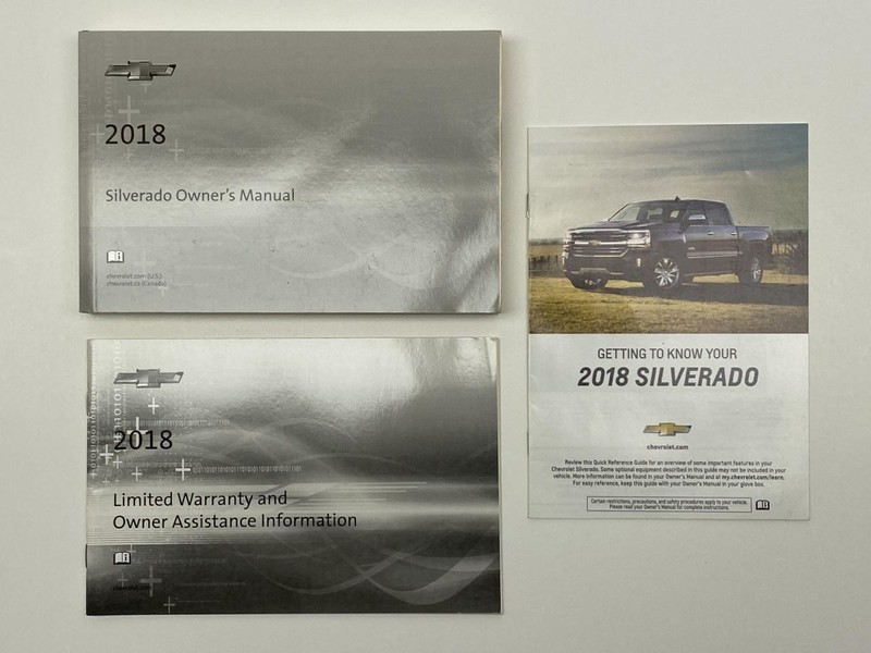 Owners Manual 2018 Chevrolet Silverado 86651