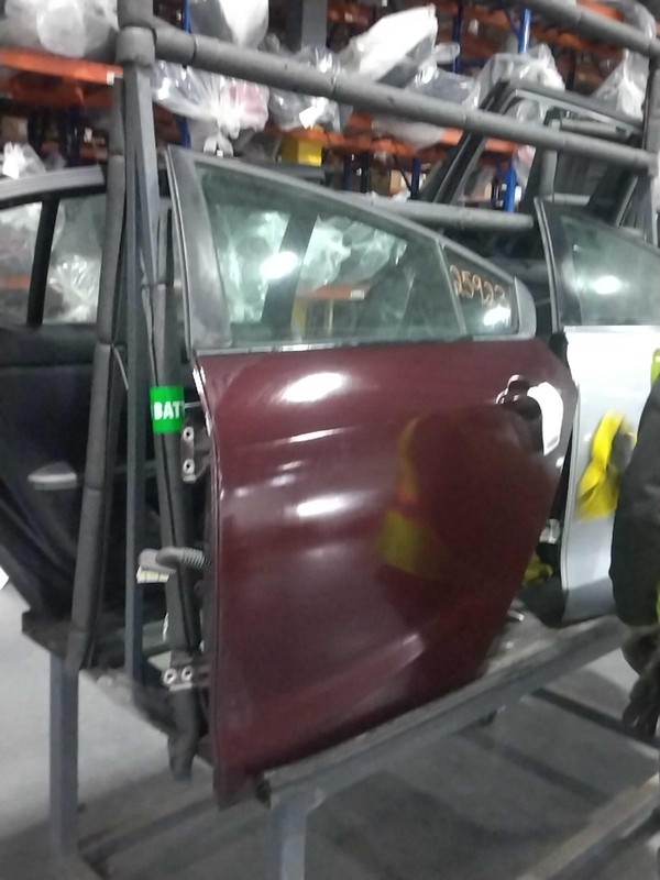 2017 KIA Forte Left Rear Door Red OEM Used 638541 96K Miles