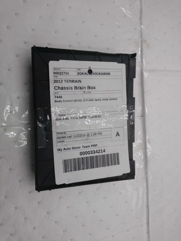 2012 GMC Terrain Body Control Module OEM 13580696 113k Miles White