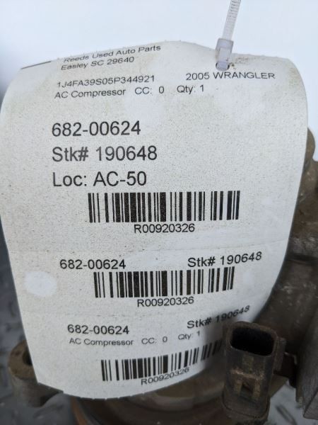 AC Compressor Fits 03-06 WRANGLER 920326