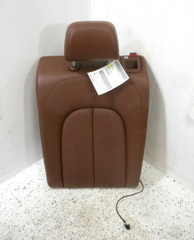 13 Audi A6 Quattro Rear Driver Left Upper Seat Back OEM Brown Leather