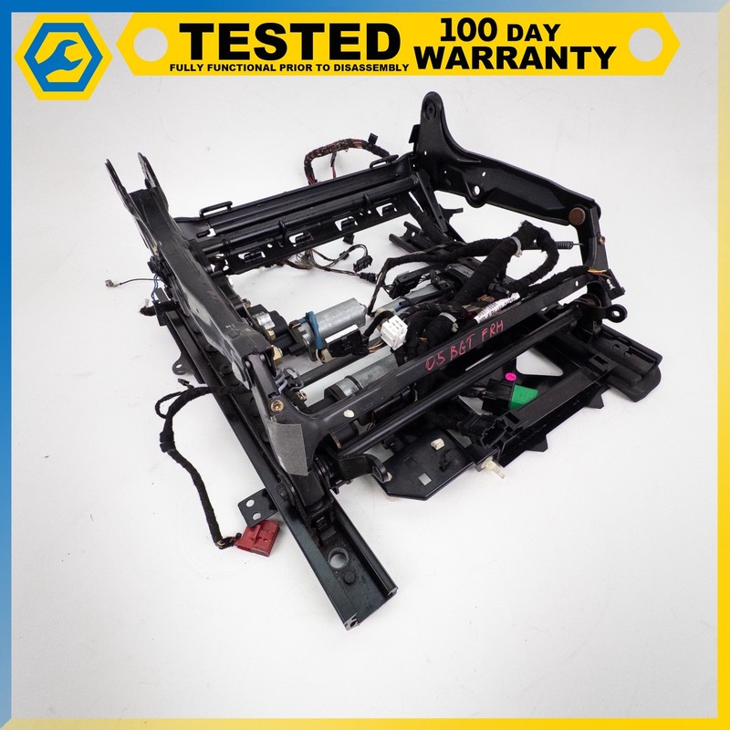 03-10 BENTLEY CONTINENTAL GT FRONT RIGHT LOWER SEAT TRACK RAIL FRAME MOTOR OEM