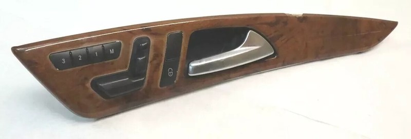 2012 Mercedes W218 CLS500 Front Right Passenger Seat Switch Trim Wood OEM